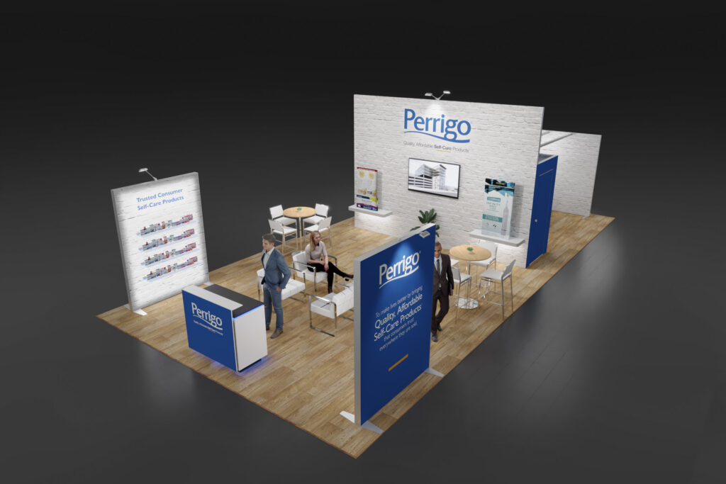 trade show booth render